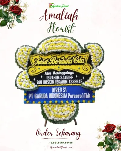 Papan Bunga Duka di Solear